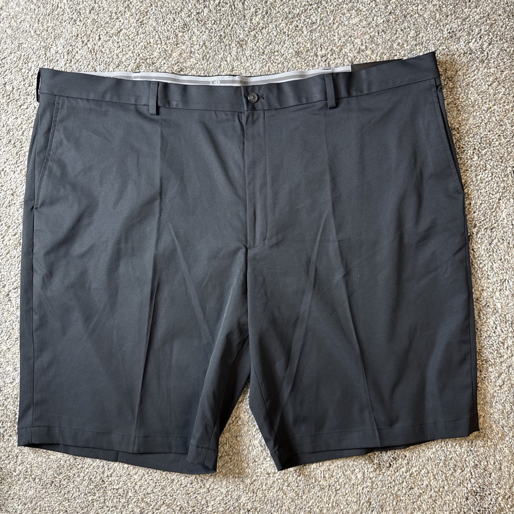 Walter Hagen Performance 11 Golf Shorts Size 50 Black Mens Wicking 11s